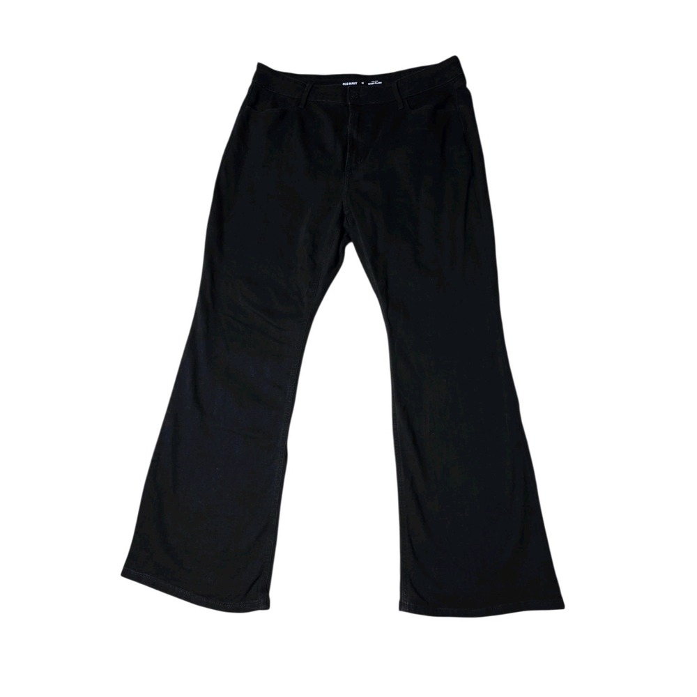 Old Navy High Rise WOW Flare Jeans Black 16 Stretchy
